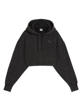 PUMA/彪马 女子连帽纯色短款休闲长袖卫衣 630922