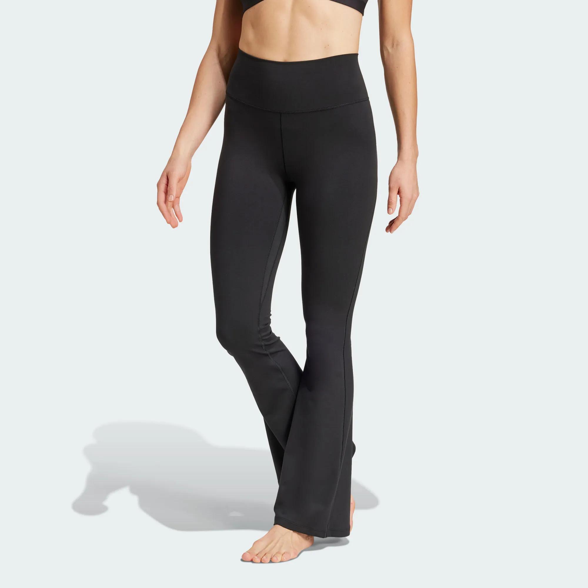 Adidas/阿迪达斯 女子 ALL ME 柔感裤速干瑜伽紧身喇叭裤 JE8025
