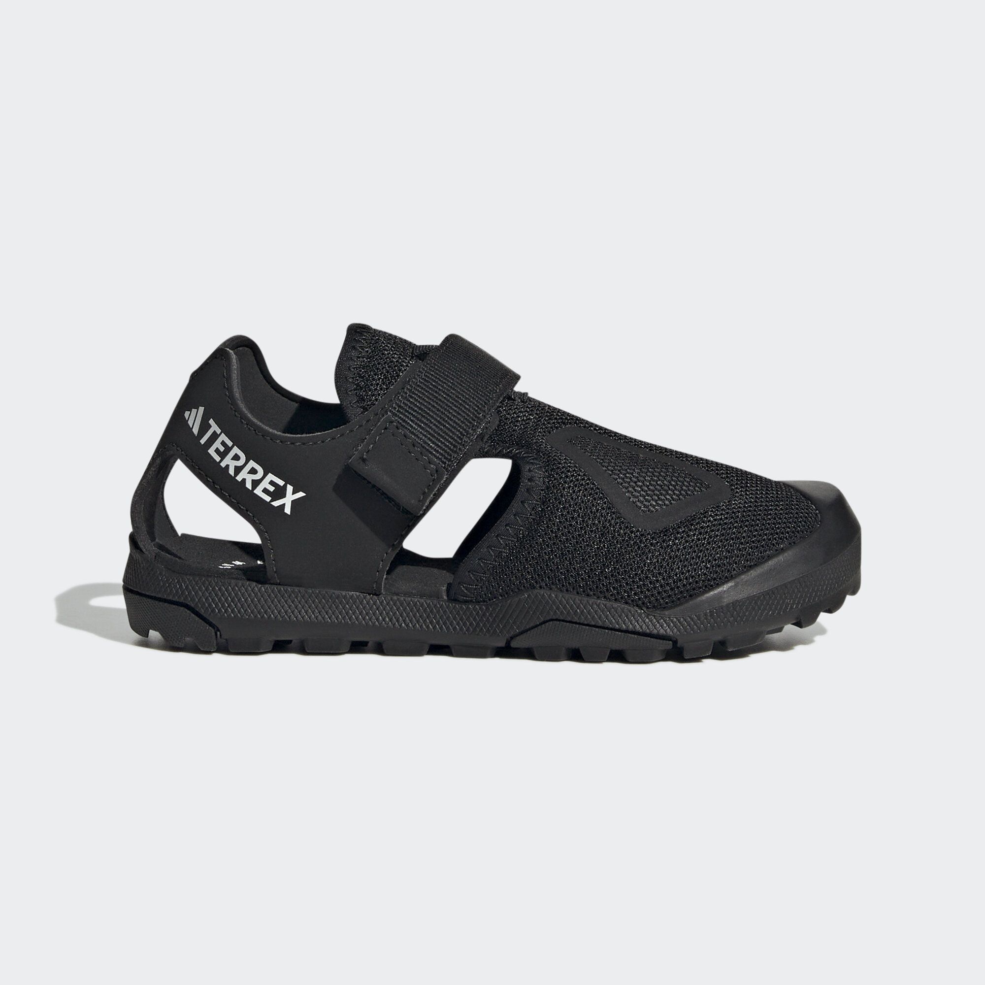 Adidas/阿迪达斯 大童亲子户外魔术贴包头徒步休闲凉鞋 HQ5835