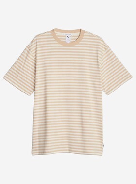 PUMA/彪马 男女同款情侣学院条纹宽松短袖T恤MMQ SERVICE 620839