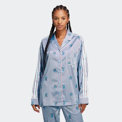 Adidas/阿迪达斯 女子三叶草 TOP 运动长袖衬衫 HY4571