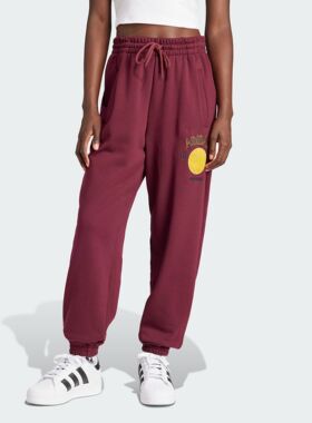 Adidas/阿迪达斯 女子三叶草束脚宽松运动长裤 IL2449
