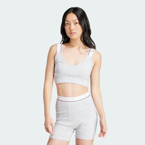 Adidas/阿迪达斯 女子三叶草宽肩带运动吊带抹胸 IT7300