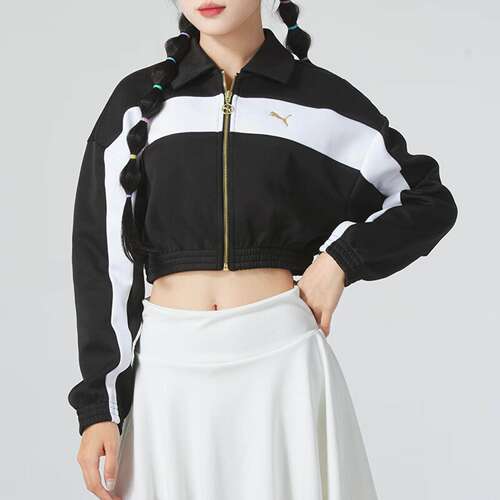 PUMA/彪马 女子短款百搭运动休闲夹克外套 63379501