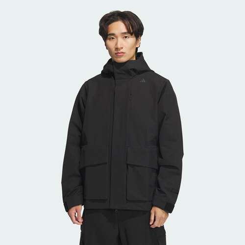 Adidas/阿迪达斯 男子武宗拒水防泼保暖运动连帽夹克外套 JM0960