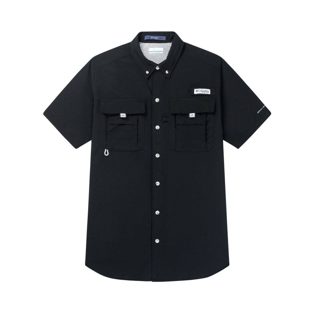 Columbia/哥伦比亚 男子工装双口袋透气翻领短袖衬衫 FJ7047-010
