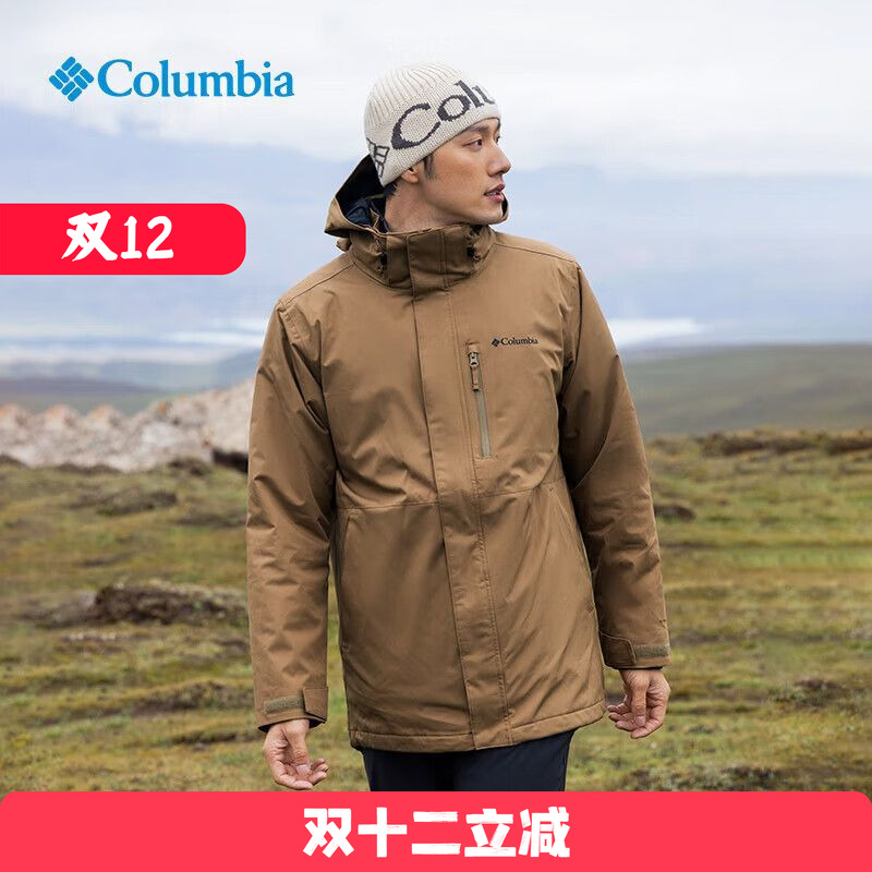 Columbia/哥伦比亚 男子防水棉内胆三合一冲锋衣 WE8778