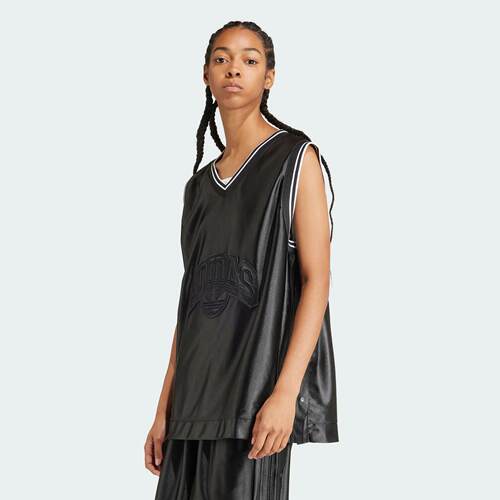 Adidas/阿迪达斯 女子三叶草篮球宽松廓形运动背心 IT9761