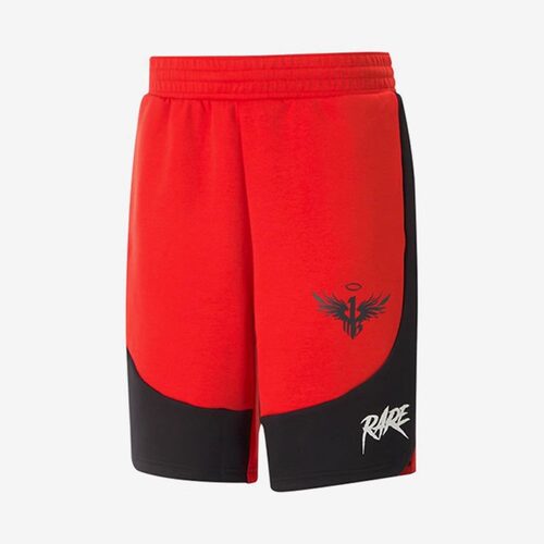 PUMA/彪马 男子几何图形字母图案印花色块拼接短裤 621728