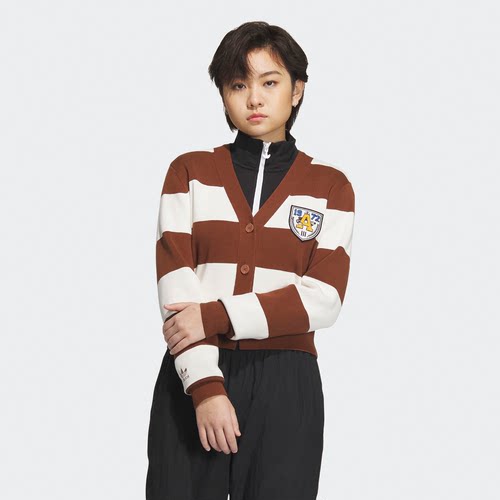 Adidas/阿迪达斯 女子三叶草 CARDIGAN 针织运动开衫 IN1070