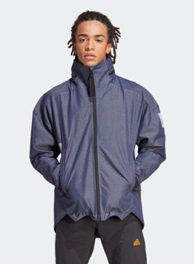 Adidas/阿迪达斯 男女同款抗风防水运动休闲连帽夹克外套 IB1650