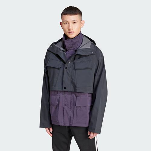 Adidas/阿迪达斯 男子三叶草二合一运动宽松夹克外套 JF2866