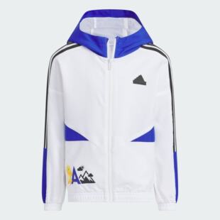 Adidas/阿迪达斯 儿童奶龙联名款连帽夹克外套 JC6878