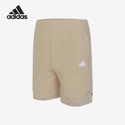 Adidas/阿迪达斯 大童亲子梭织透气运动训练短裤 IT1798