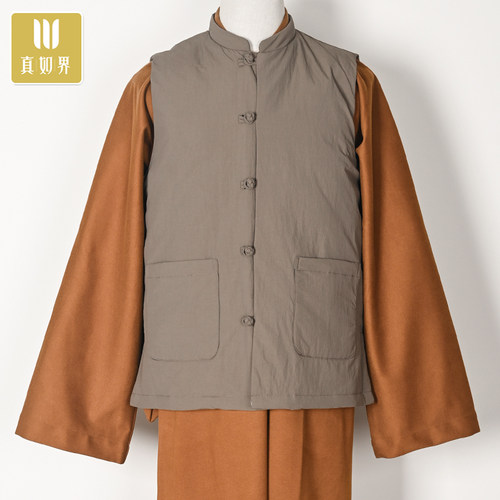 盘扣复古新款中老年禅修服真如界