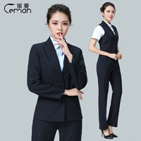 Рубашка для работы, синий комплект, пиджак классического кроя, штаны