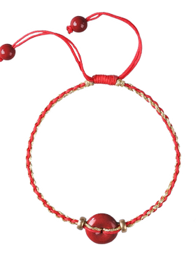 曼波线帝王朱砂平安扣多种颜色