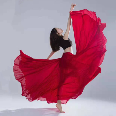 古典舞半身演出服长裙新疆舞蹈