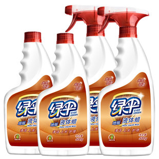 绿伞实木地板蜡500g*4瓶竹木香型 实木复合地板清洁保养上光打蜡