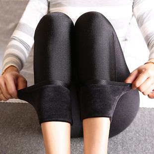 打底裤女外穿春秋薄款面膜裤大码裤皮踩脚裤脚蹬裤高腰丝滑健美裤