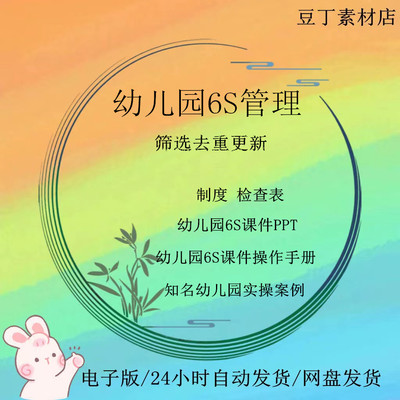 幼儿园6s管理培训课件ppt后勤厨房管理现场标准化五常管理资料