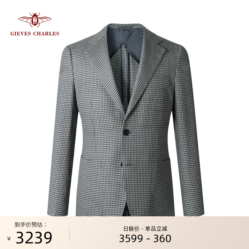 GIEVESCHARLES休闲单西千鸟格