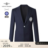 国际米兰官方授权GIEVES CHARLES国米足球俱乐部徽章布雷泽西服男