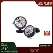 钉礼物 GIEVES 扣男士 CHARLES机械者机芯齿轮陀飞轮法式 轻奢袖 袖