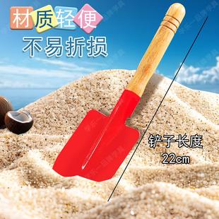 宝宝赶海玩挖土园艺工具 儿童玩沙挖沙子铁铲可折叠桶沙滩玩具套装