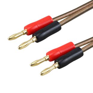 二对二惠威M200MKII喇叭线 香蕉头音箱线 铜芯线 K2020 贝桥