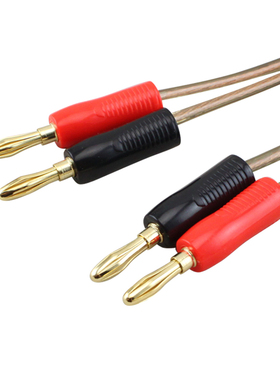 贝桥 K2010 功放音箱连接线 红黑香蕉插头纯铜音响线 0.5-100米