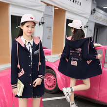 韩版 学院风少女棒球服中学生秋装 卫衣 初中生女春秋季 外套2019新款