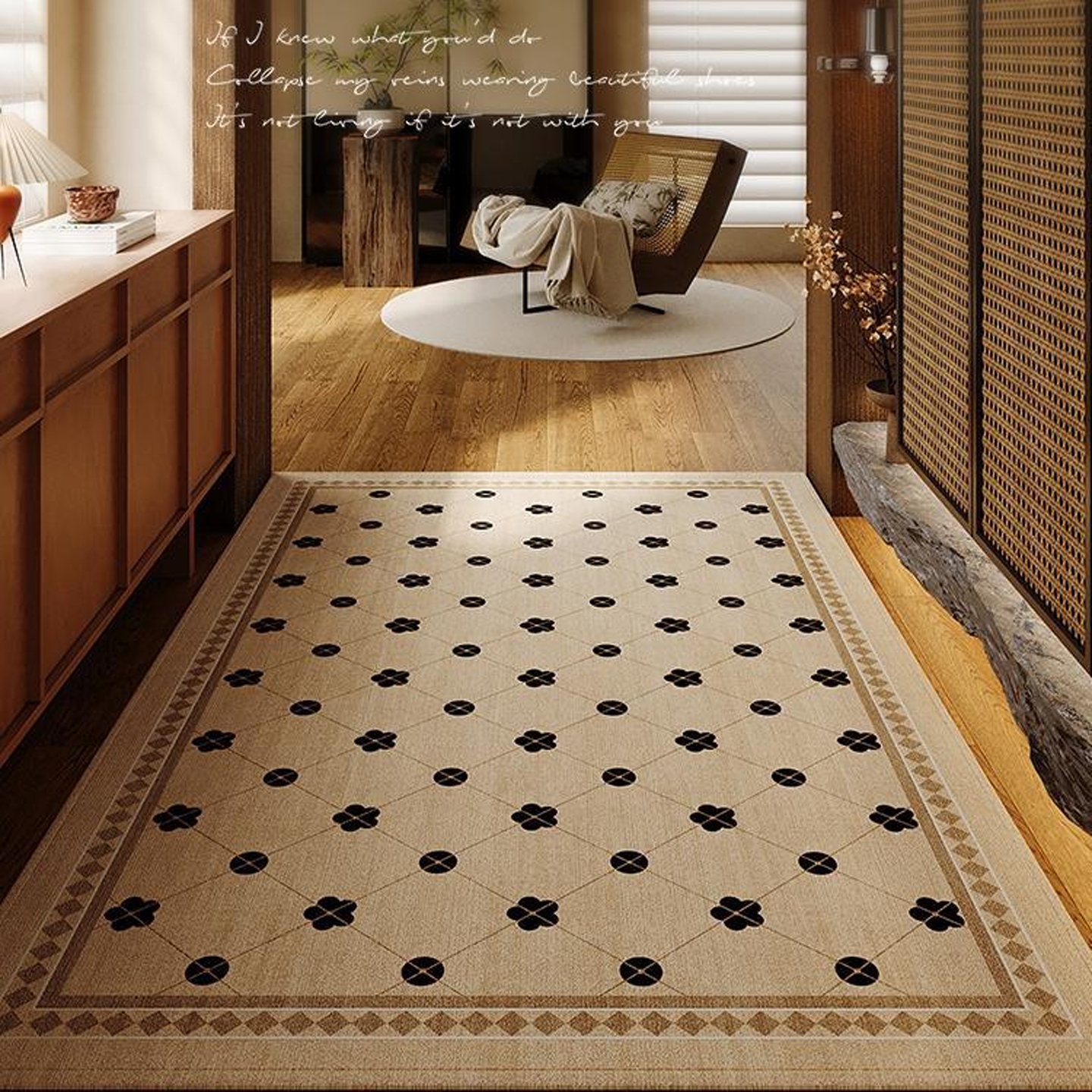 新款高级复古入户门地垫