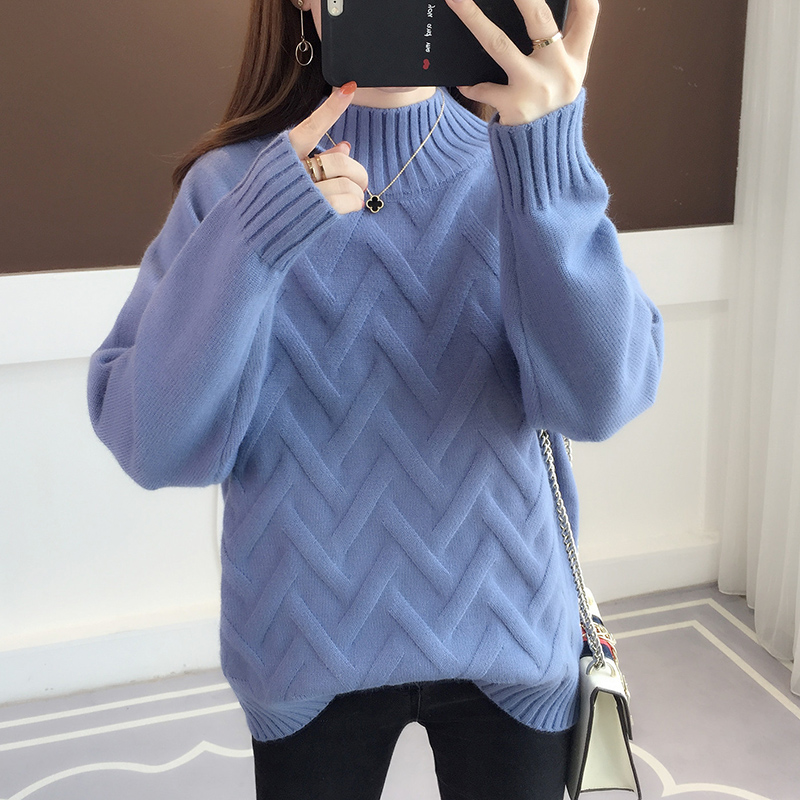 ã¼ÀÁ·çëÒÂÅ®°ë¸ßÁìÇﶬº«°æÐ¿îÍøºìÌ×Í·ÕëÖ¯ÉÀ¿íËÉѧÉú´òµ×ÉÏÒÂ