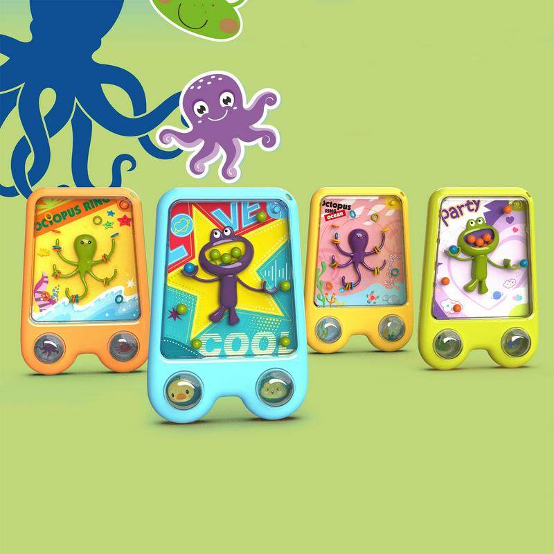 创意减压水机水中魔珠套圈游戏机海洋动物恐龙独角兽益智儿童玩具