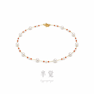 「赤马踏雪」阿卡新料满天星项链