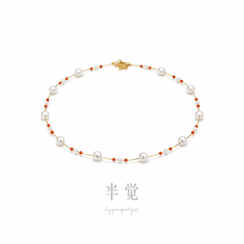 「赤马踏雪」阿卡新料满天星项链