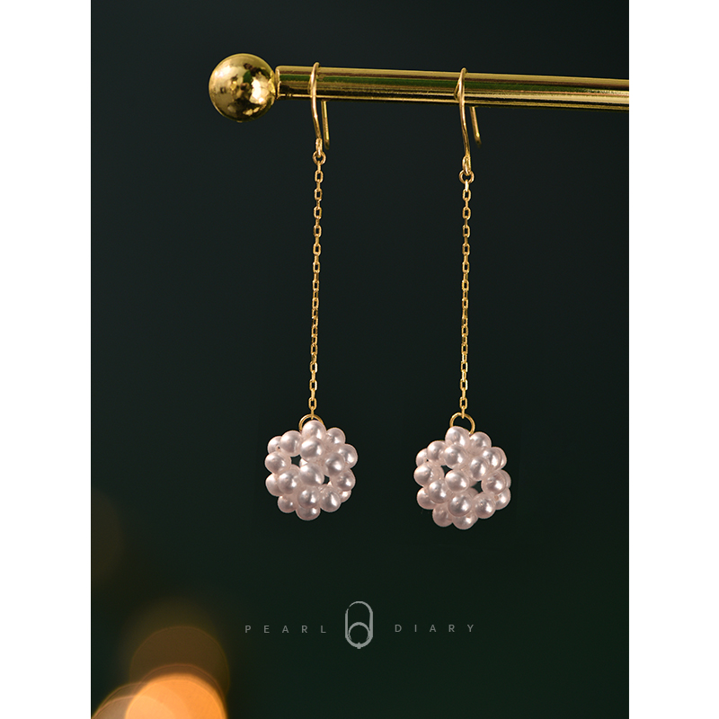 【晴空】淡水珍珠耳线耳钩精致闺