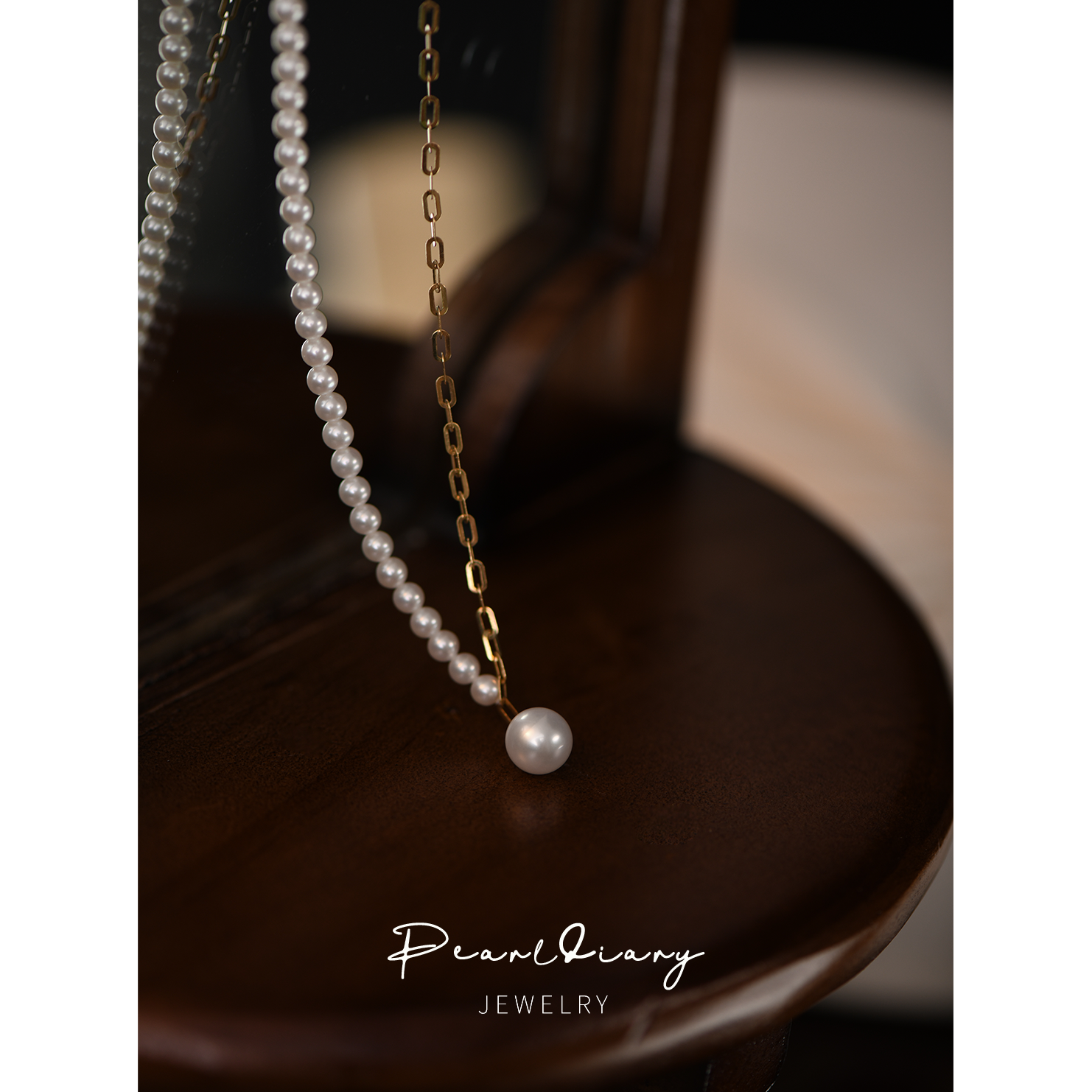 大方项链光泽优雅送礼18k黄金