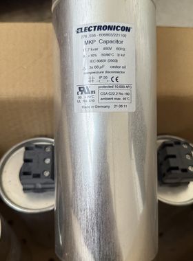 3x68uF 480V 276.556-606803 MKP electronicon 薄膜电容