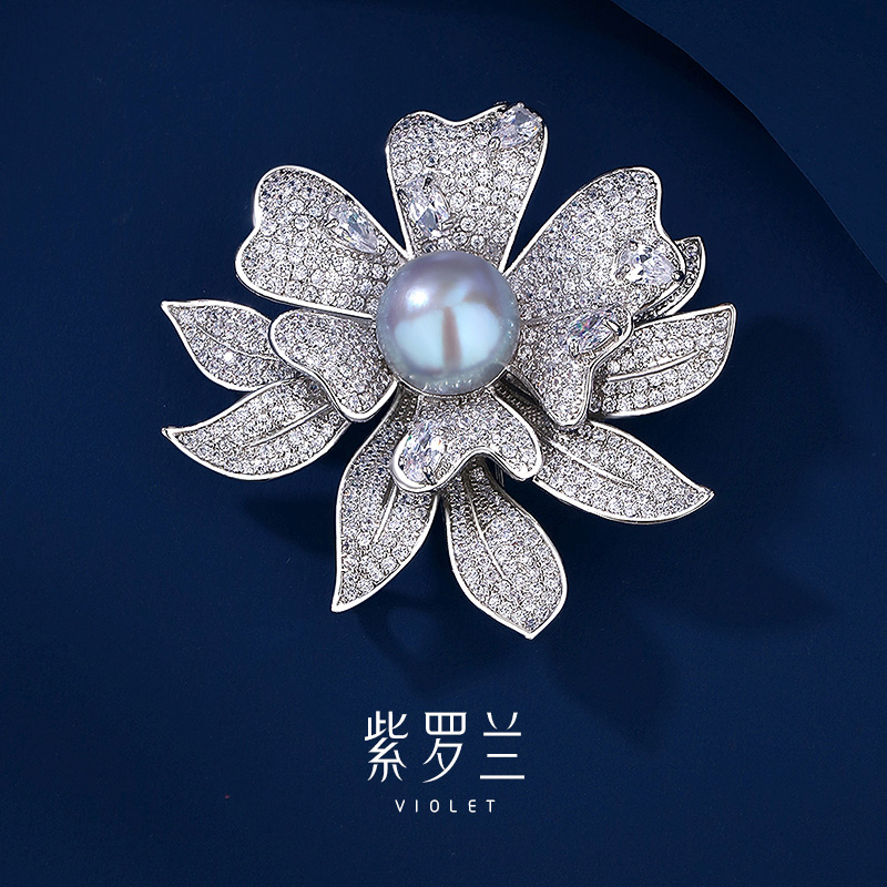 【紫罗兰正版】熙花胸针