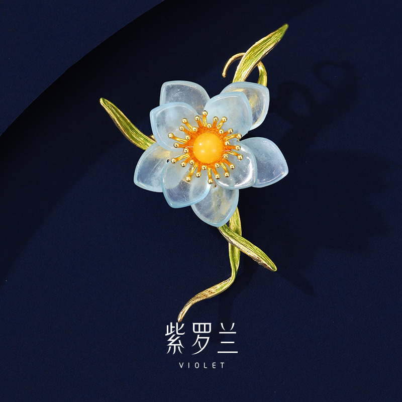 【紫罗兰正版】海昙花胸针