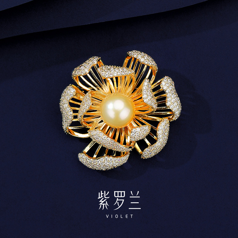 【紫罗兰正版】镂棠胸针