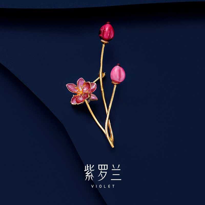 【紫罗兰正版】意荷胸针