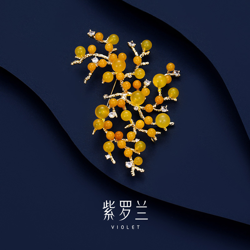 【紫罗兰正版】树满枝胸针