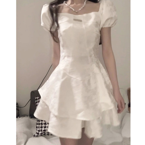 可盐可甜辣妹少女穿搭两件套装夏季新款小个子初恋收腰蕾丝连衣裙
