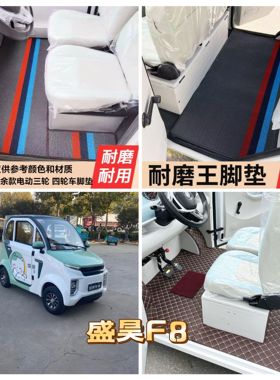 盛昊F8mini脚垫四轮电动车脚垫脚踏地垫专用防水防滑耐磨皮革脚垫