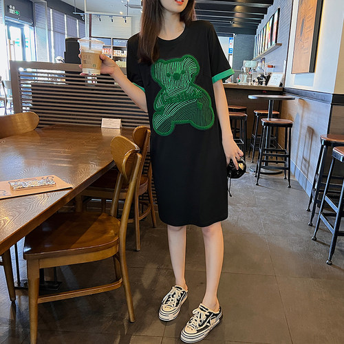 夏季新款大码气质女装宽松连衣裙