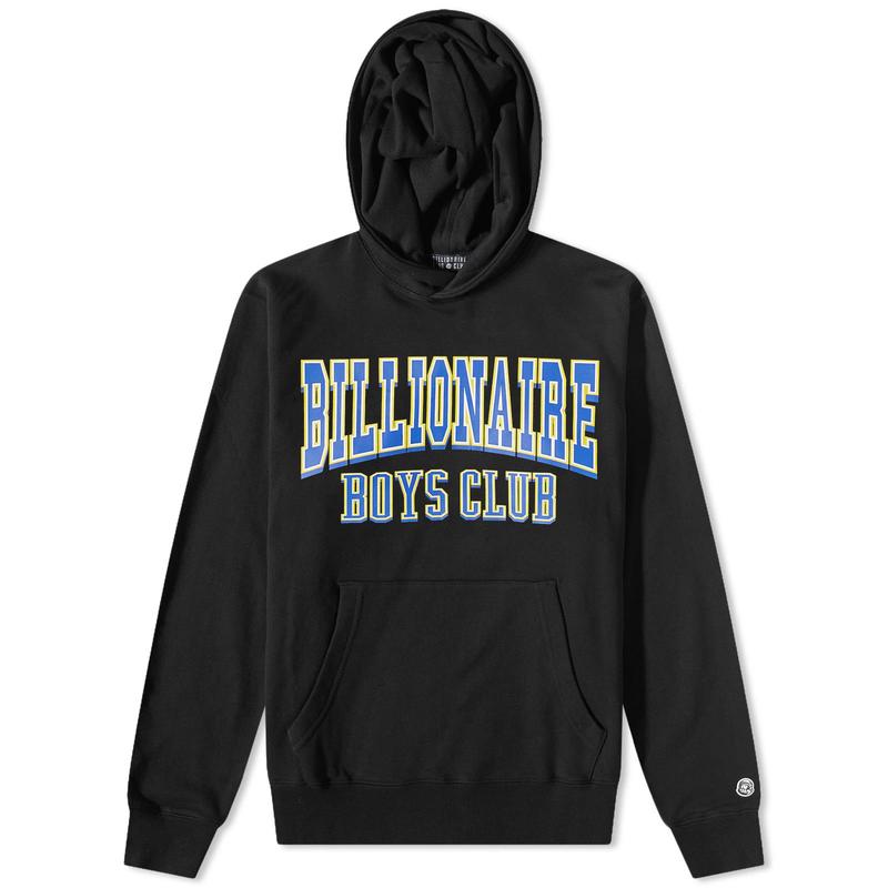 Billionaire Boys Club上新男卫衣街拍 Varsity Logo黑色连帽衫