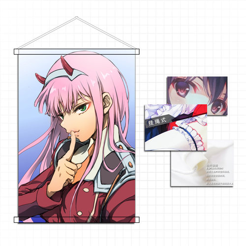 小姐姐动漫挂画卷轴海报